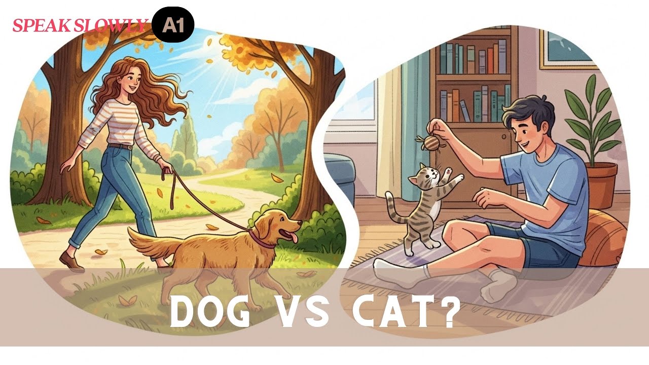 Pets & Animals in English 🐶🐱 | Funny Stories (Easy Listening)