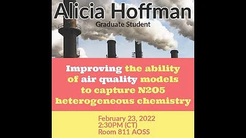 AOS Department Seminar - February 23, 2022 - Alici...