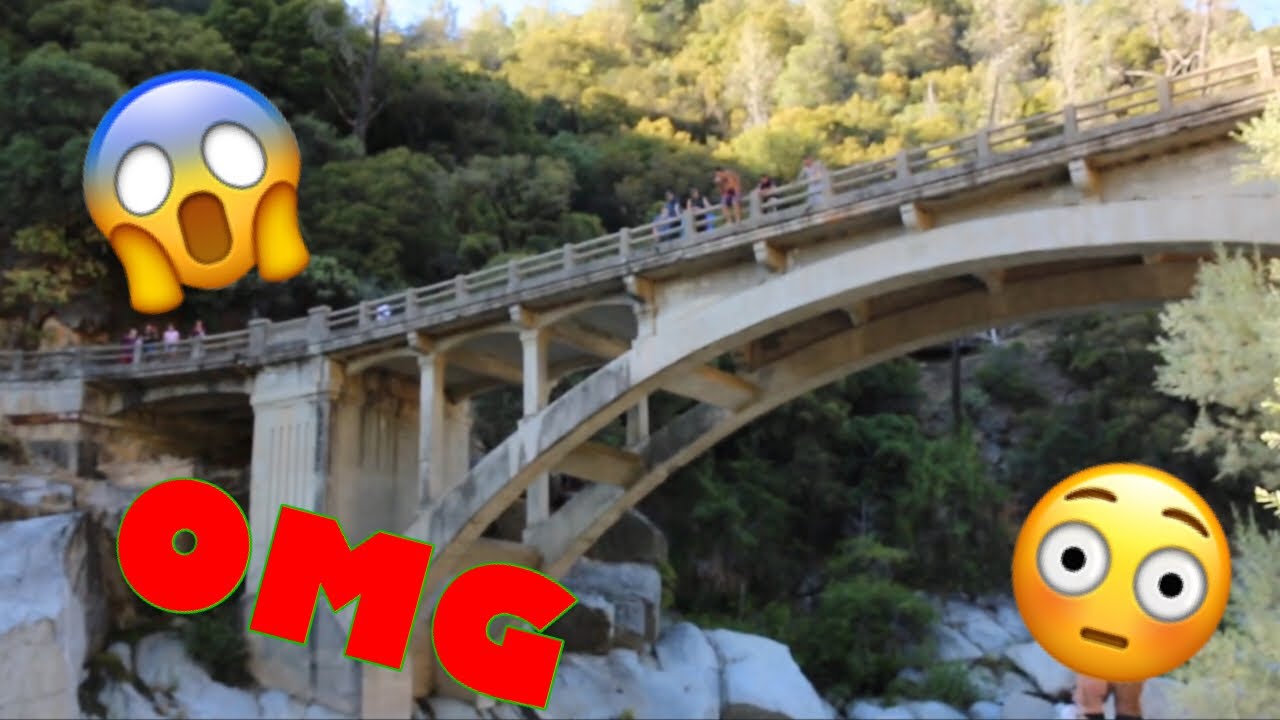 Family River Day!!!! *GUY JUMPS OFF BRIDGE* - YouTube