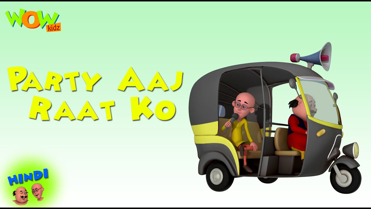 Motu Patlu Cartoons In Hindi  Animated cartoon  Party aaj raat ko  Wow Kidz