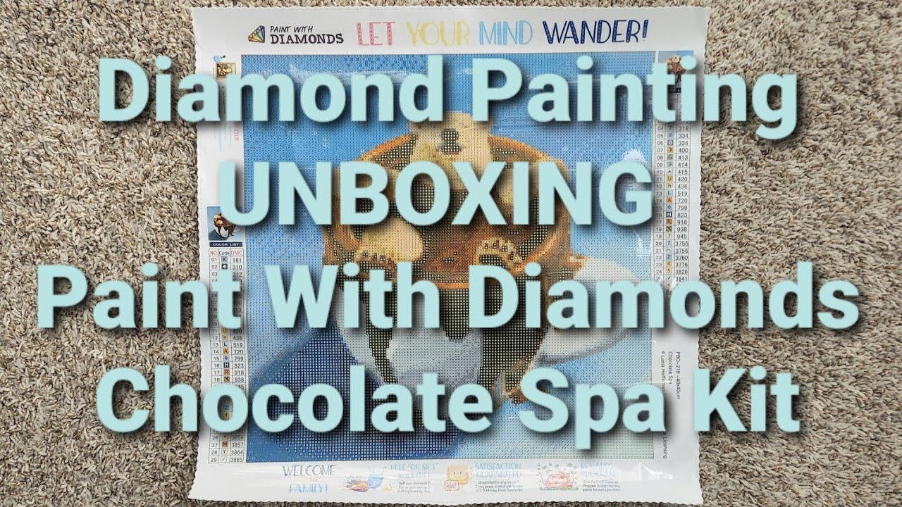 Diamond Painting UNBOXING Paint With Diamonds Chocolate Spa Kit