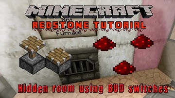 [1.4+] | Minecraft Tutorials | Very Secret Hidden Room ! | Bud Switch