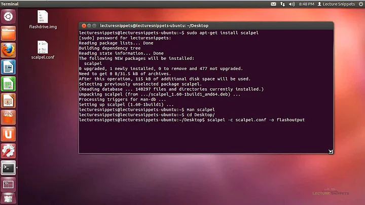 Ubuntu 12.04 Forensics - File Carving using Scalpel