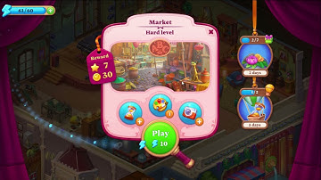 Manor Matters Levels Pass HD Hard | clock tower, night street, market hard, wine cellar | scroll