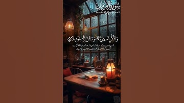 سورة المزمل | بواسطة قاري أحمد احتشام (رسمي) | الأية: 7-10 | #رب #احمد #الله #مريح #قران #سورةالمزمل