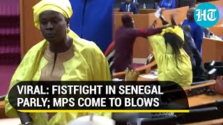 Viral: MPs brawl, throw chairs after lawmaker slaps female MP in Senegal Parliament I Watch