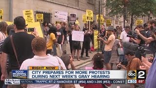 Peaceful protests surround Freddie Gray motions hearing