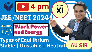 WPE | L15 | Equilibrium Stable Unstable Neutral | JEE Main 2024 | JEE Advanced 2024 | NEET 2024
