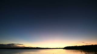 Sunset Gladstone Region. Awoonga Dam. Time-lapse 4K