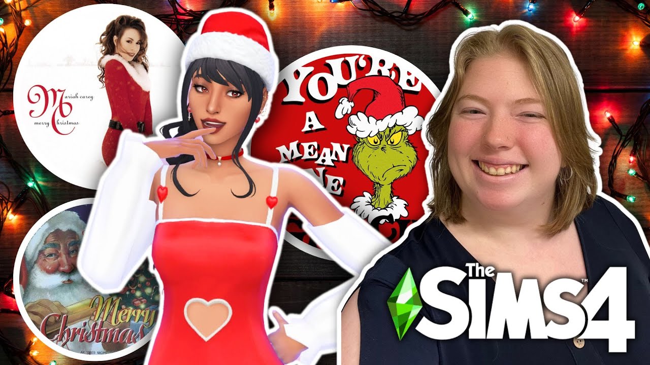 Every Sim is a Different Random Christmas Song! | Sims 4 CAS Challenge