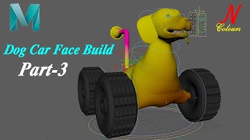 Maya Tutorial : How to face build a Dog Car || Vehicle skin || Step by Step || Part-3