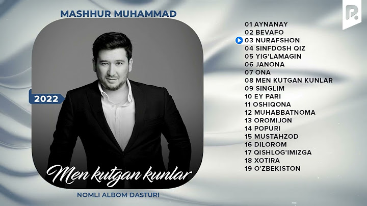 Mashhur Muhammad - Men kutgan kunlar nomli albom dasturi 2022