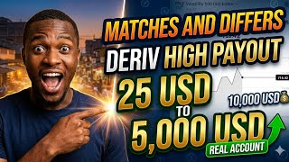 HOW TO GROW 25 USD TO 5,000 USD || DERIV TRADING 