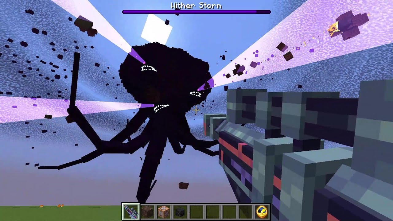 Orbital Railgun vs All Minecraft Mobs & Bosses