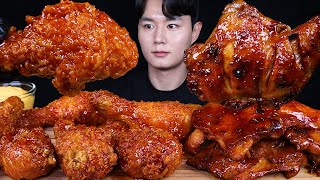 자메이카통다리 양념치킨 치킨 먹방ASMR MUKBANG SPICY BBQ CHICKEN &amp; FRIED CHICKEN チキン バーベキューチキン eating sounds