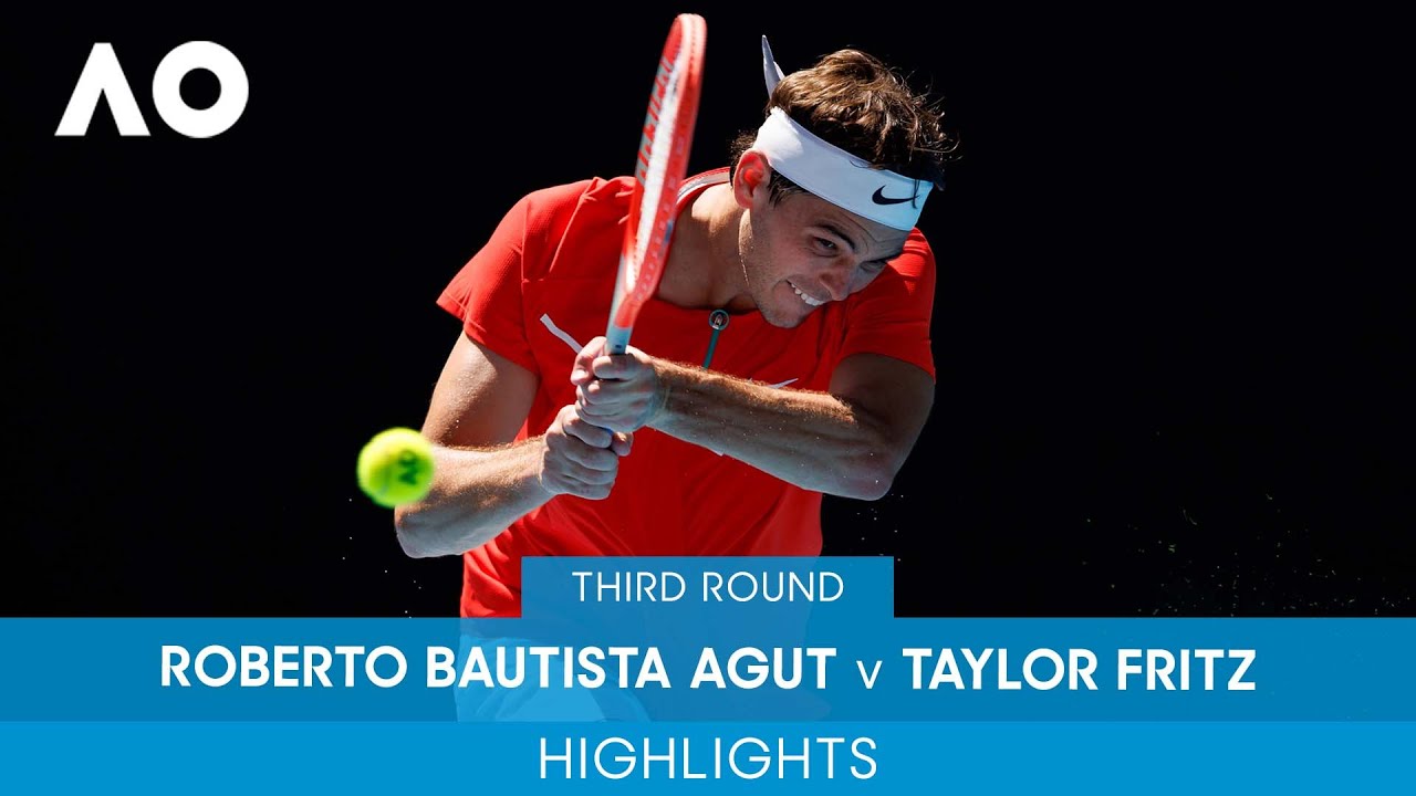 Roberto Bautista Agut v Taylor Fritz Highlights (3R) Australian Open 2022 