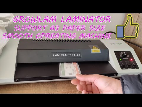 how to use lamination machine / growlam A3size lamination machine / best smooth lamination machine