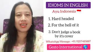 Idioms In English | Hard headed | For the hell of it | Don't judge | Idiomatic Expressions | zoom