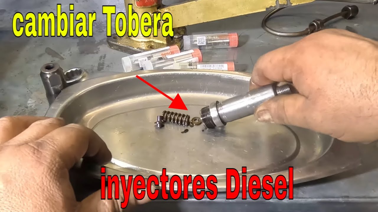 cambiar toberas a inyectores diesel inyeccion directa - YouTube