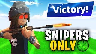 I USED SNIPERS ONLY TO WIN BATTLE ROYALE! | 1v1.LOL Challenge