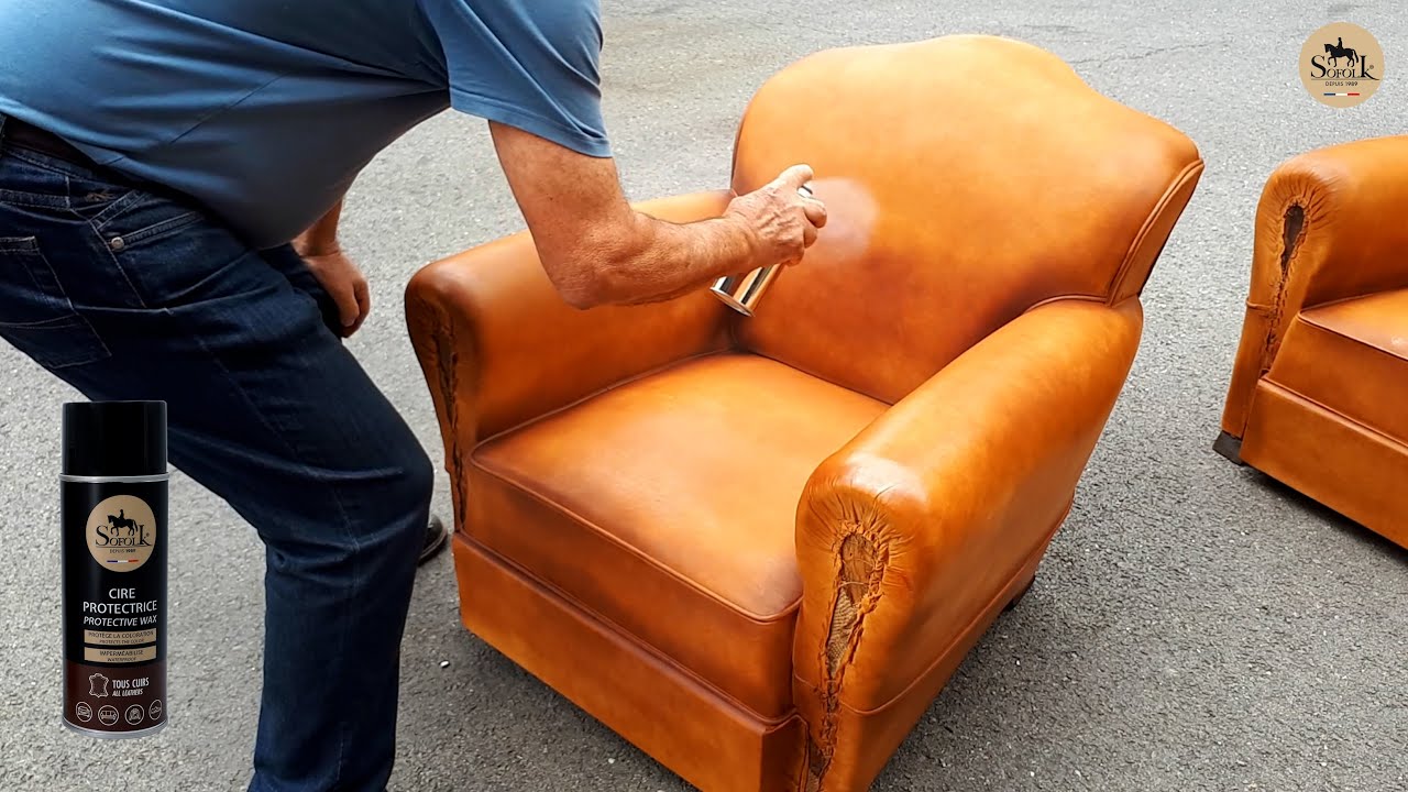 PINTURA DE CUERO PARA EL SOFÁ, EL SILLÓN : Sofa de cuero, Repintado - Sofolk