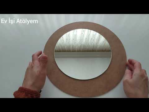 Dekoratif Ayna Nasıl Yapılır/Ayna Süsleme/Dıy/Ev Dekorasyon Fikri/Ev İşi Atölyem