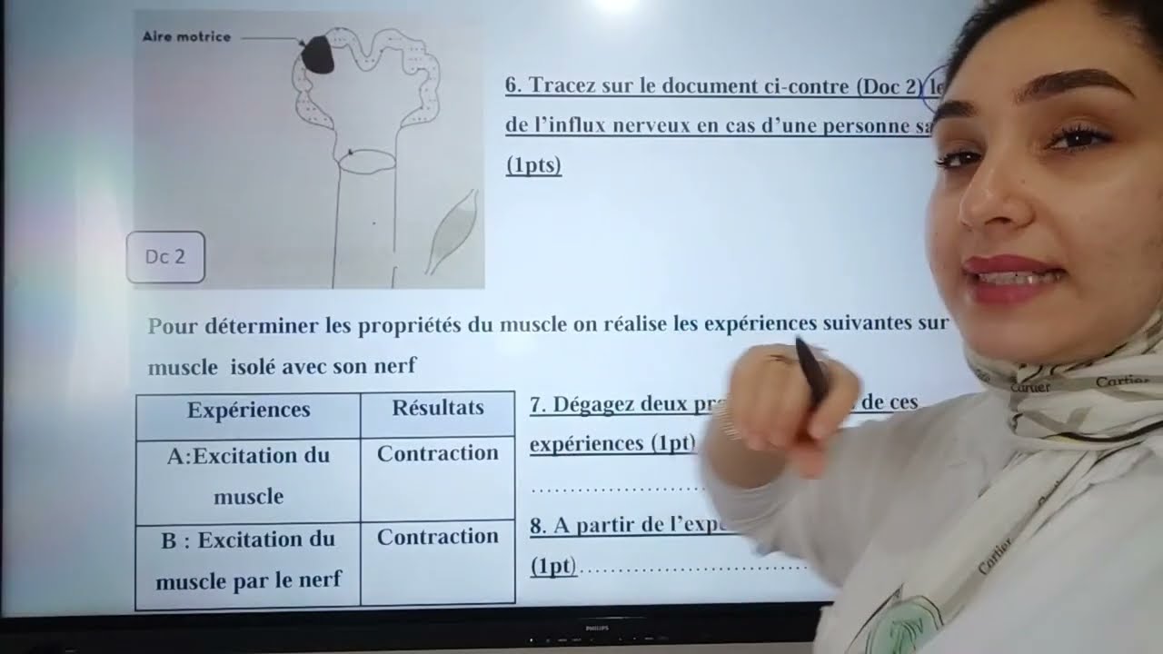 Contrôle N°1 S2 SVT 3AC تصحيح الفرض1 ثالثي إعدادي