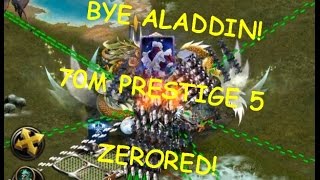 PRESTIGE 5 OVER 70M COMPLETELY ZEROED! BYE BYE ALADDIN! ( CLASH OF KINGS )