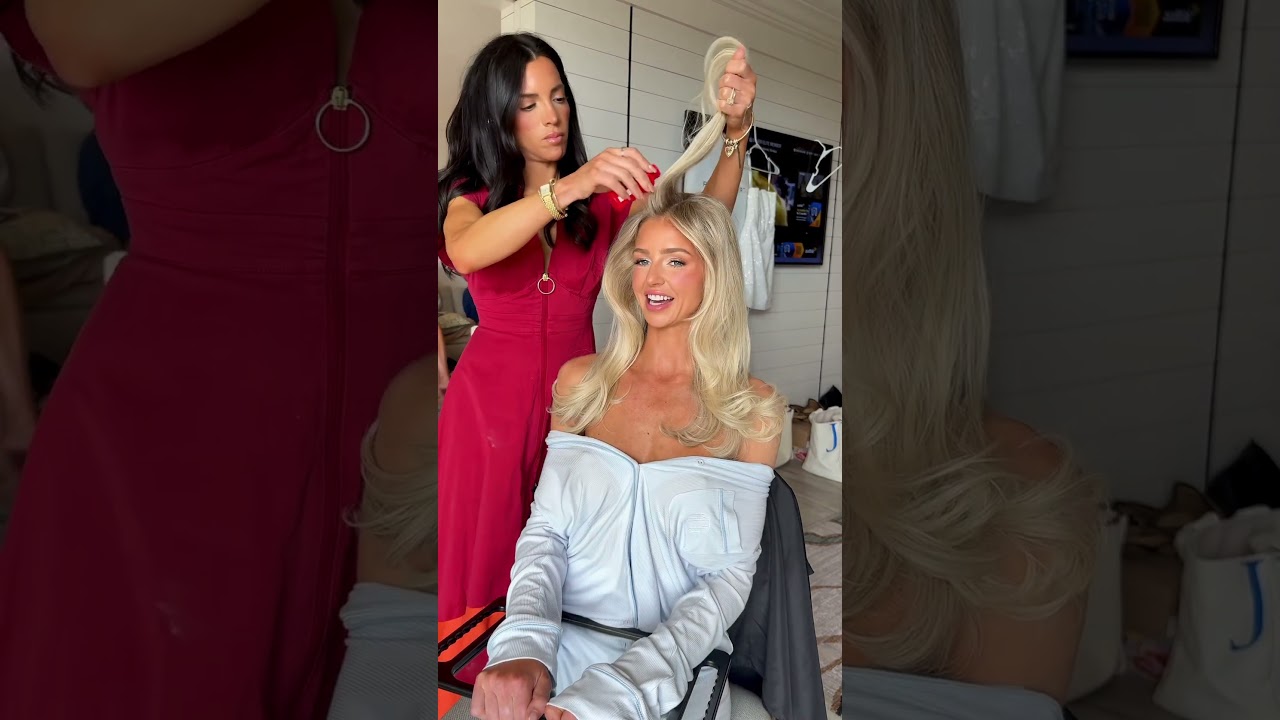 The bridal blowout -bring it back? Hair/ makeup & spray tan by me 😍