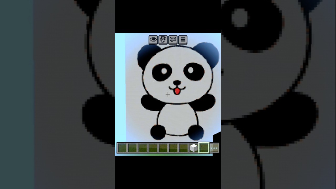 Minecraft Panda Pixel Art 🐼| Satisfying Build 
