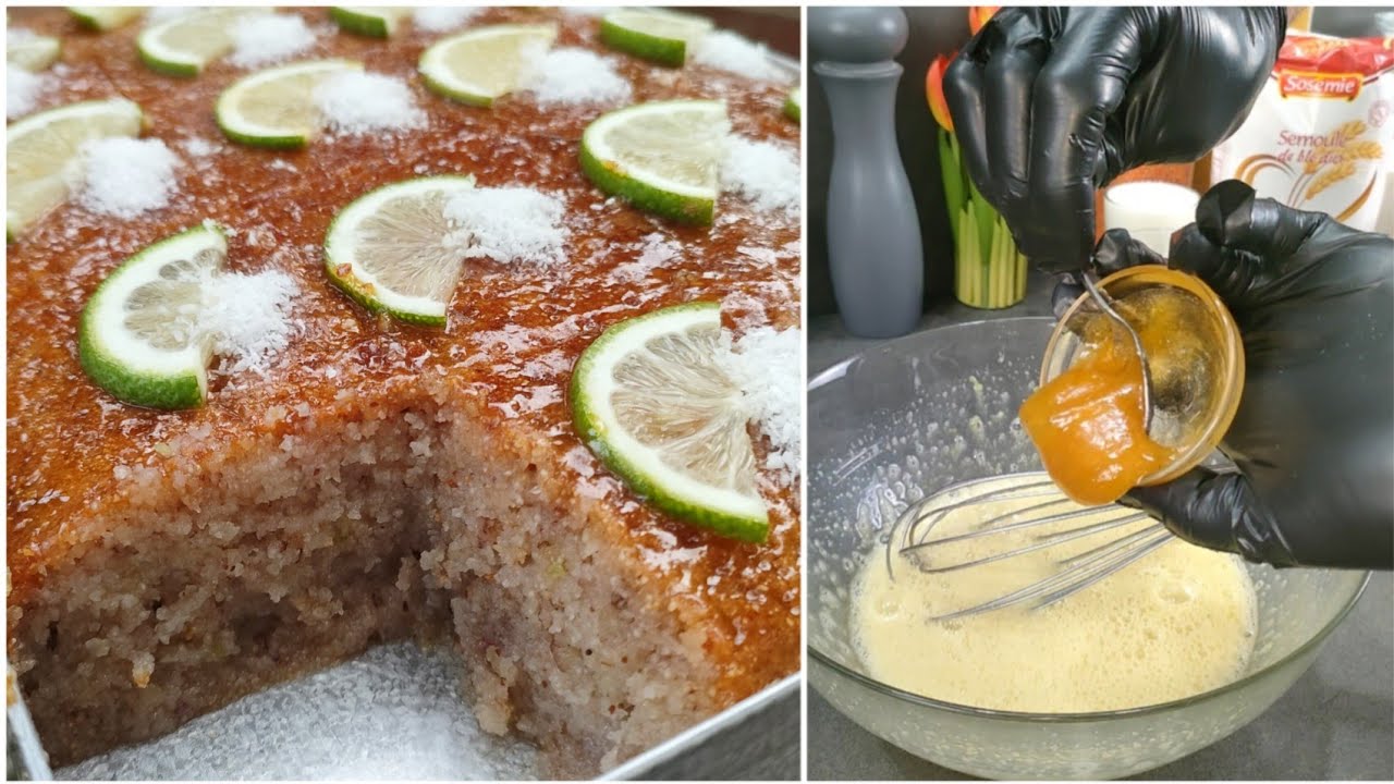 بسبوسة خفيفة ومشربة بطريقة سهلة وبسيطة مضمونة 100% وماتخرجش تتفتت امسحي كل الوصفات لي عندك وجربيها