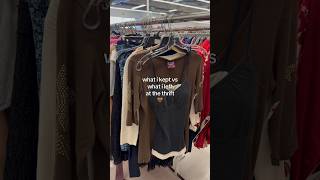 what i kept vs what i left at the thrift #thriftfinds #thrifthaul #thriftstorefinds #fallaesthetic