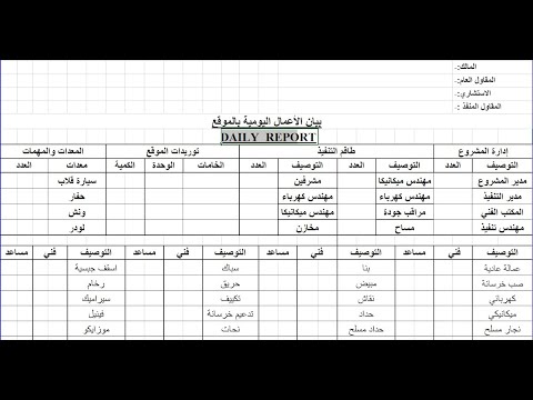 متابعة التقارير من الموقع وعلاقتها بالجدول الزمني مهندس المكتب الفني