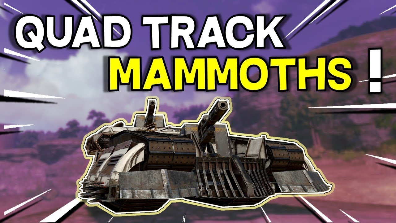 Quad Goliath Track Mammoth Tank -- Crossout