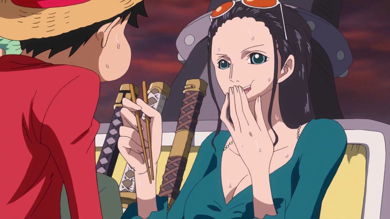 Robin feeds luffy - YouTube.