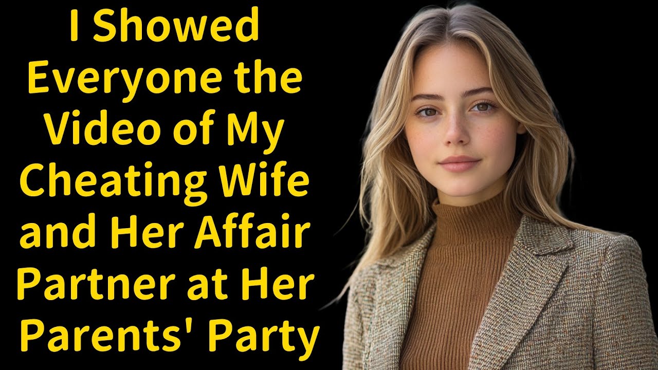 I Showed Everyone the Video of My Cheating Wife and Her Affair Partner at Her Parents' Party...