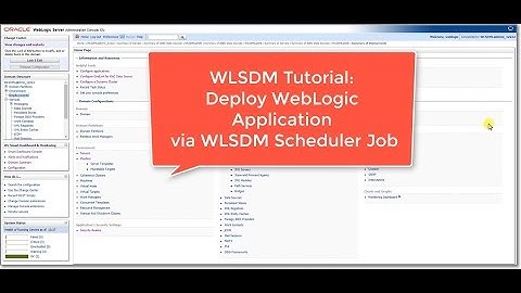 How to Deploy an Application to a WebLogic Server Automatically?