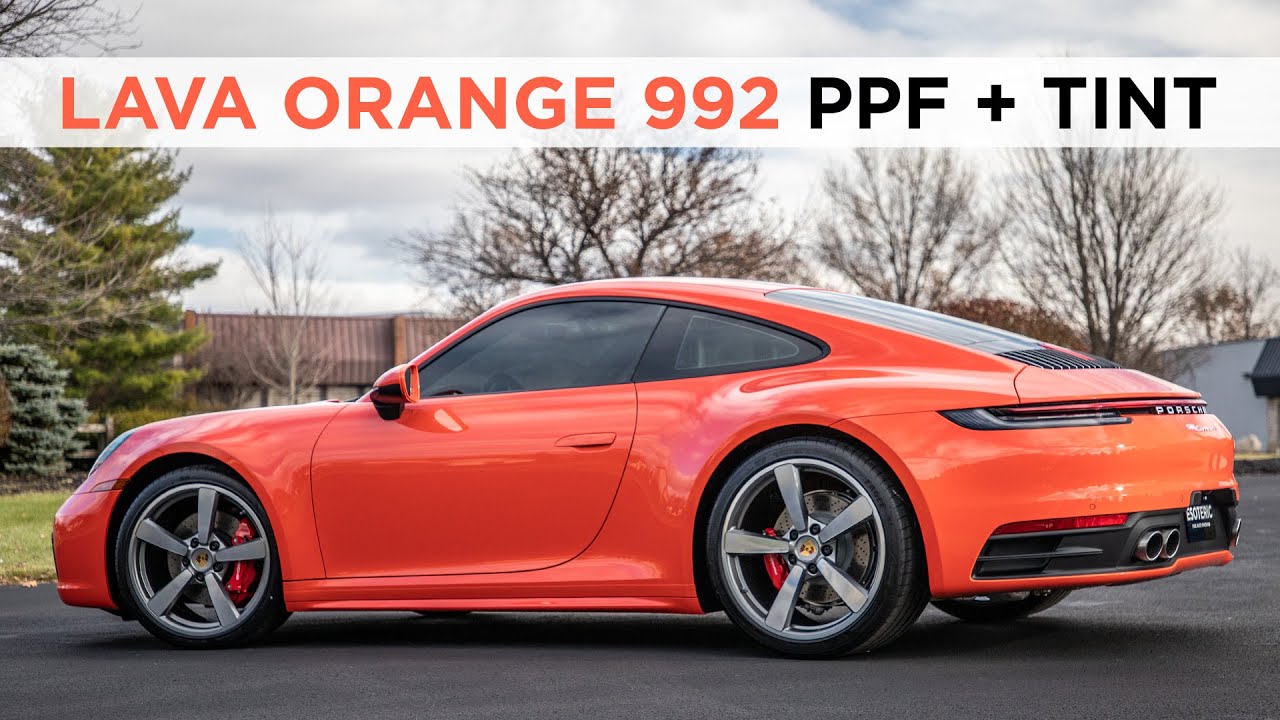 CUSTOMIZED Lava Orange Porsche 992 - YouTube