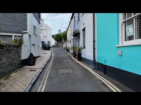 Above Town Dartmouth U.K. see how narrow the little lanes are with beautiful views.