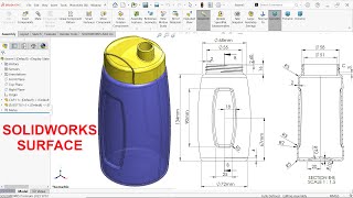 SolidWorks Surface Tutorial Bottle and Cap