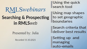 Searching and Prospecting Profiles