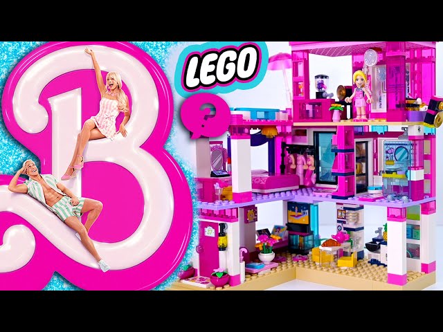 What would Barbie's Dreamhouse look like in LEGO? Full custom build  compilation 