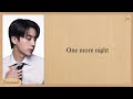 BTS One More Night Easy Lyrics