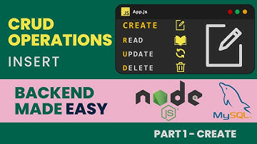 Crud application Nodejs and MySQL: Insert Data  (Part 1)