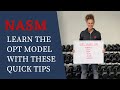 Nasm learn the opt model with these quick tips  act7ve