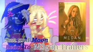 Sun & Moon React To M3gan Trailers || FNaF SB || ☀