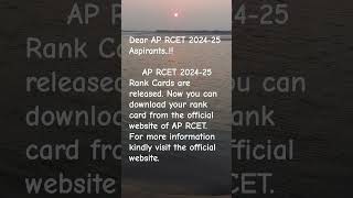 AP RCET 2024-25 Rank Card #trending #trendingshorts #viral #viralvideo #rankcard #phd #andhrapradesh