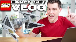 Getting the LEGO Star Wars 2024 UCS TIE Interceptor EARLY! (MandR Vlog)