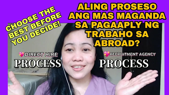 DIRECT HIRE PROCESS OR RECRUITMENT AGENCY PROCESS || WHICH IS THE BEST TO APPLY FOR A JOB ABROAD?