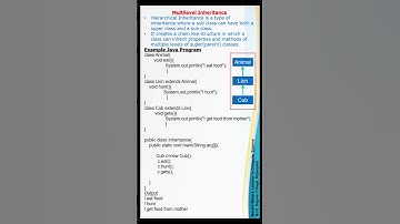 Multilevel Inheritance Java